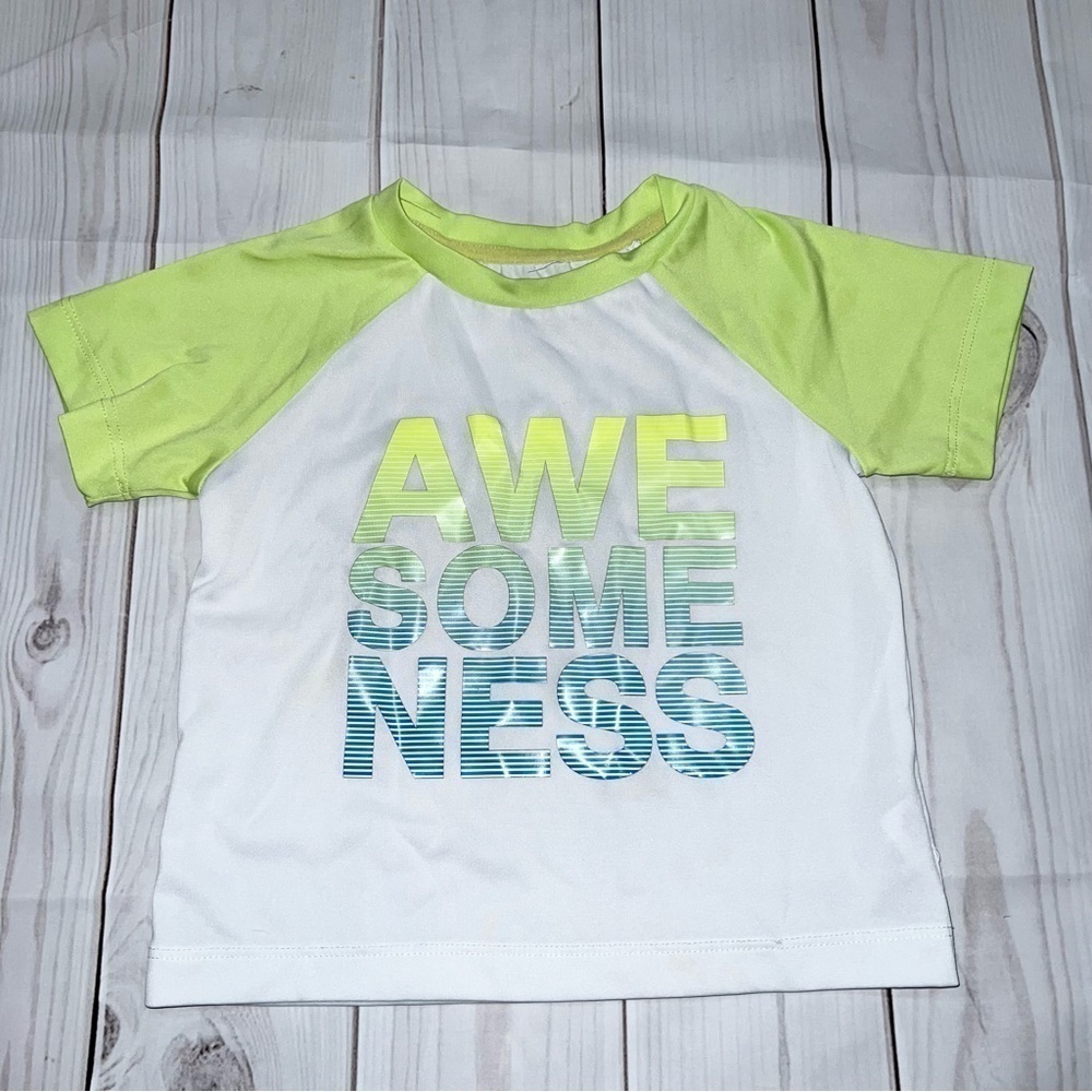 Baby Boy Neon Rashguard Shirt - Size 18 Months